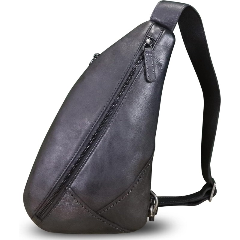 Leather Sling Purse Genuine Leathe Cossbody Sling Bag Hobo Bag