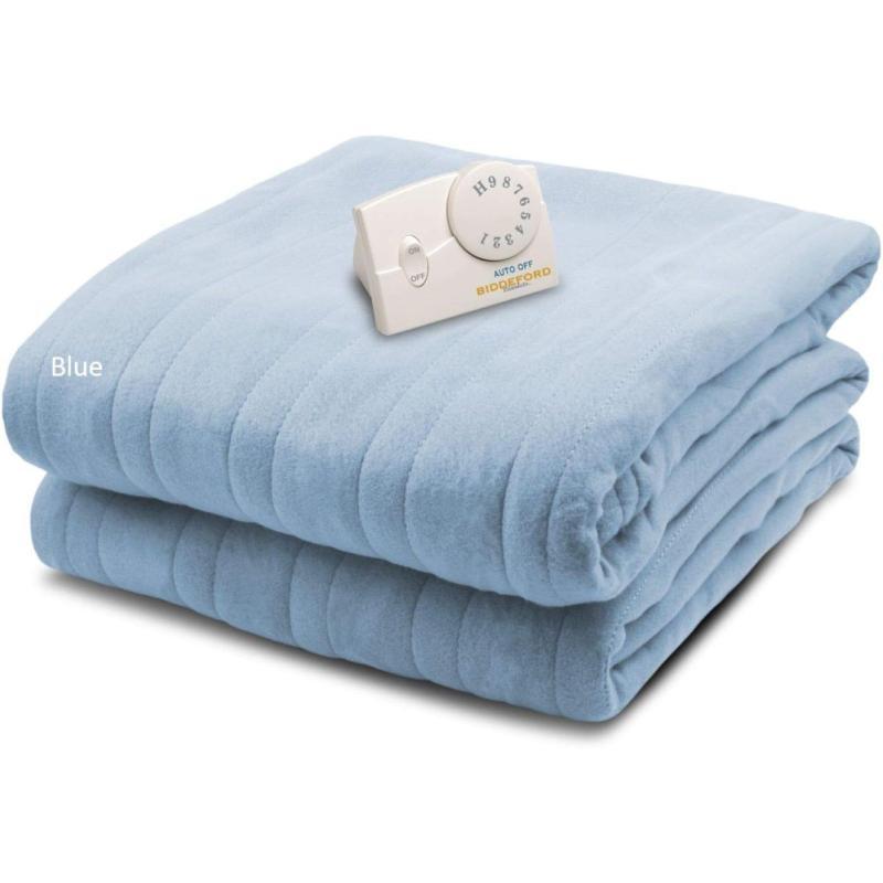 Biddeford comfort knit fleece electric heated blanket sale